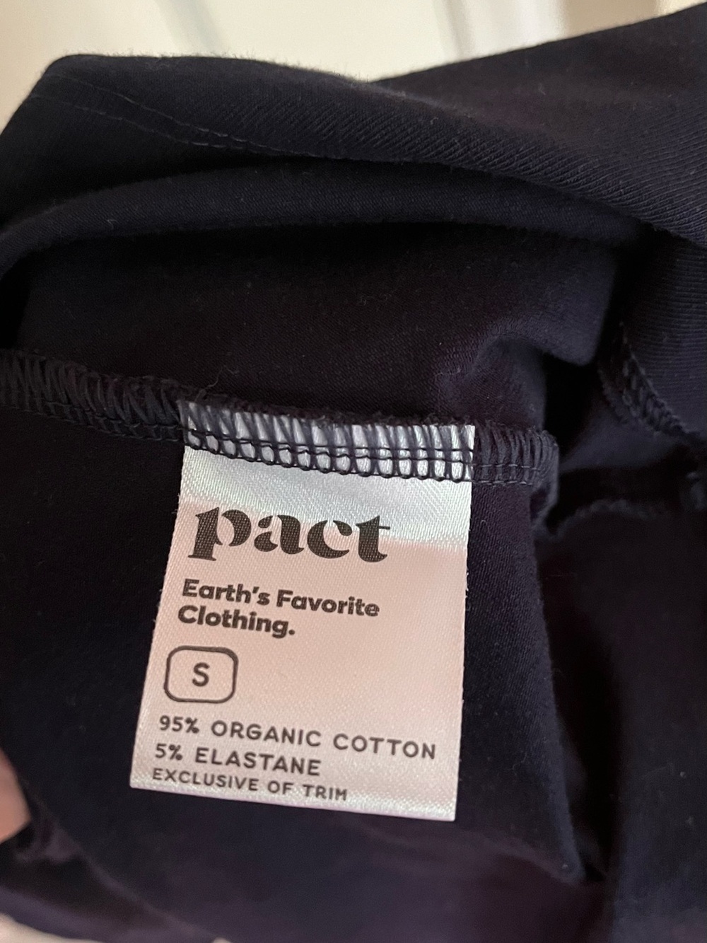 Pact Organic Fit & Flare Midi Dress. Small (short) Navy. Fits between S/XS imo. - Picture 6 of 7